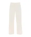 Totême Straight-leg Cropped Trousers In White