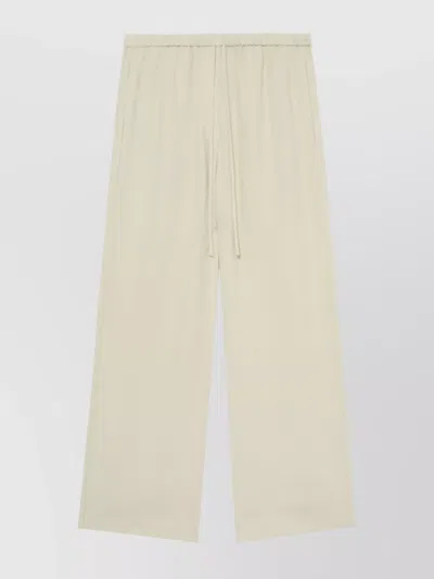 Totême Straight Leg Trousers High Waist In Beige