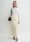 Totême Straight Skirt Ecru In Neutral