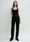 Totême Straight Suit Trousers Black In Black