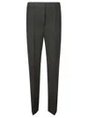 Shop Totême Straight Tailored Trousers In Black