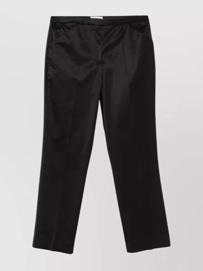TOTÊME STRAIGHT TROUSERS IN SATIN FINISH