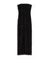 Totême Strapless Embroidered Dress In Black