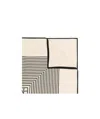 Totême Silk Scarf With Monogram In The Middle In White
