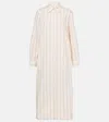 Totême Striped Tunic Dress In White