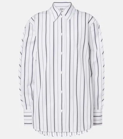 TOTÊME STRIPED COTTON POPLIN SHIRT