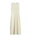Totême Woven Stripe Dress Ecru In Nude