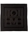Totême Toteme Striped Embroidered Silk Scarf In Black