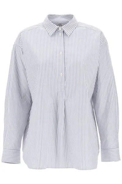 Totême Striped Oxford Shirt In Multi-colored