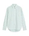 Totême Toteme Signature Stripe Organic Cotton Button-up Shirt In White