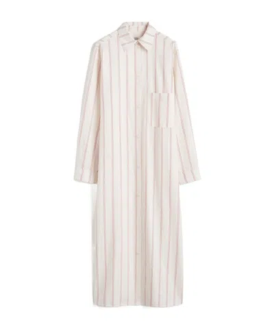 TOTÊME TOTÊME STRIPED BUTTONED DRESS