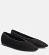 Totême Toteme Minimalist Velvet Ballerinas Shoes