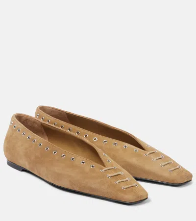 TOTÊME SUEDE BALLET FLATS