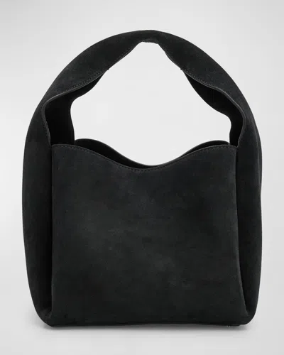Totême Suede Bucket Bag In Black_001