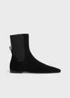 Totême Suede Chelsea Boots Black In Black