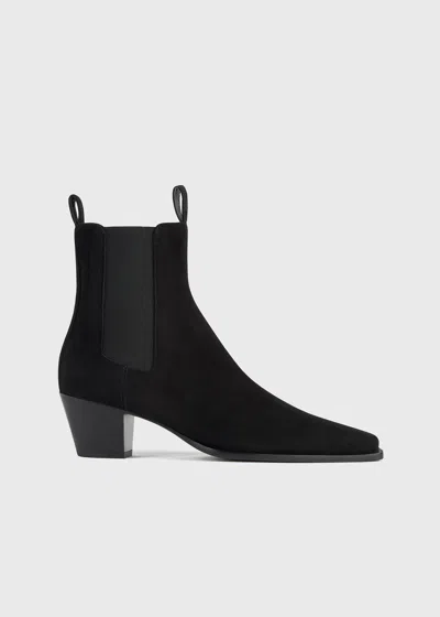 Totême Suede City Boots Black