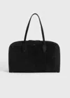 Totême Toteme Women Day Suede Leather Tote Bag In Black