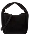 Totême Suede Hobo Bag In Black