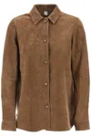 TOTÊME SUEDE LEATHER OVERSHIRT FOR