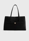 Totême Suede Lounge Tote Black
