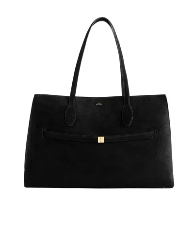 Totême Suede Lounge Tote Black