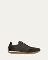 Totême Toteme Pre Nylon Low Top Sneakers In Dark Beige
