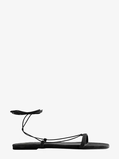 Totême Toteme Suede Sandals For Women In Black