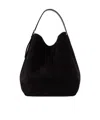 Totême Suede Tote Bag In Black