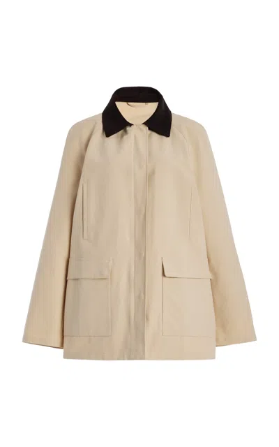 Totême Summer Country Organic Cotton Jacket In Brown