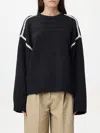Totême Toteme Sweater With Contrast Embroideries In Grey