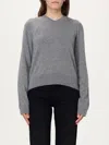 Totême Grey Cashmere Crewneck Sweater In グレー