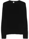 Totême Crewneck Knit Long Sleeves In Black