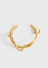 Totême Swirl Cuff Gold In Gold