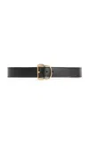Totême Swirl Leather Belt In Black