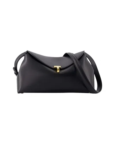 Totême T Lock Clutch - Toteme - Leather - Black