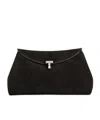 Totême T-lock Clutch Bag In Black