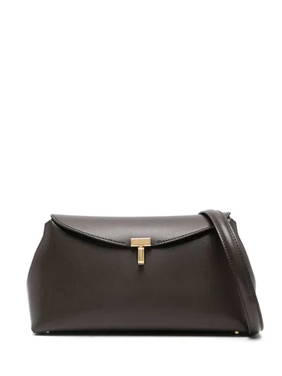 Totême T-lock Clutch Bag In Black