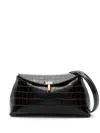 Totême T-lock Croc-embossed Top-handle Bag In Brown