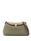 Totême T-lock Clutch Bag In Green