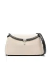 Totême T-lock Clutch Bag In Neutrals