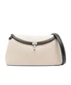 Totême T-lock Clutch Bag In Nude