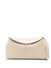 Totême T-lock Leather Crossbody Bag In Neutrals