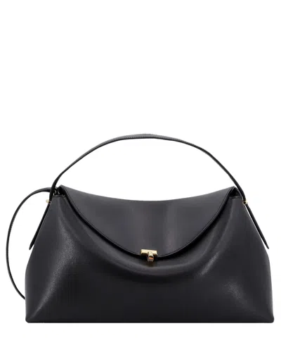 Totême T-lock Handbag In Black