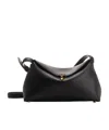 Totême T-lock Leather Crossbody Bag In Black