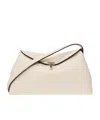Totême T-lock Leather Crossbody Bag In Nude