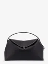 Totême T-lock Leather Handbag With Contrasting Stitching