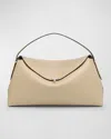 Totême T-lock Leather Top-handle Bag In Fawn