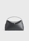 Totême T-lock Leather Top Handle Shark In Shark