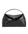Totême T-lock Leather Tote Bag In Black