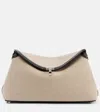 Totême T-lock Clutch Bag In Beige